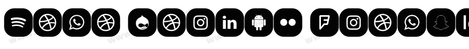 Mono Social Icons字体转换